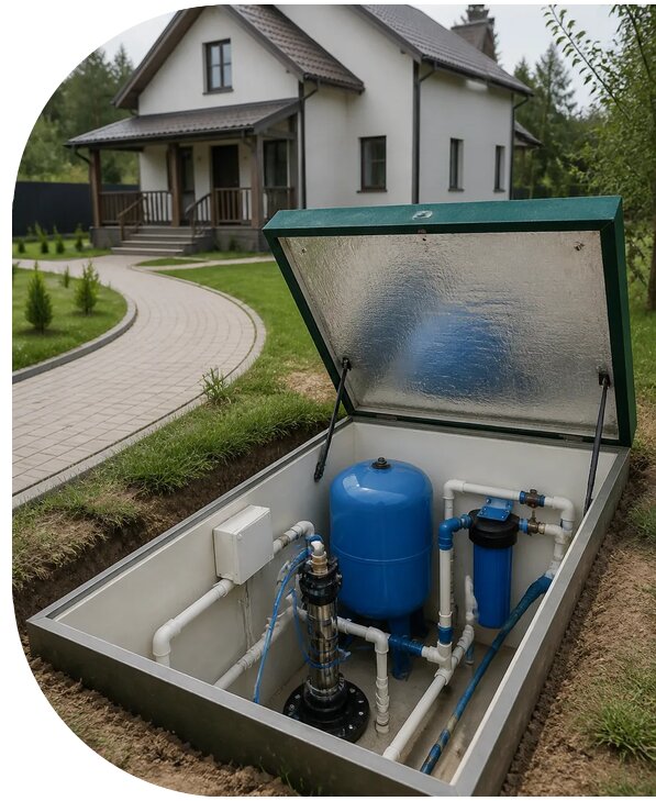 Автономное водоснабжение дома в Ахтубинске от 155325 р. | АПаруса-Хтб